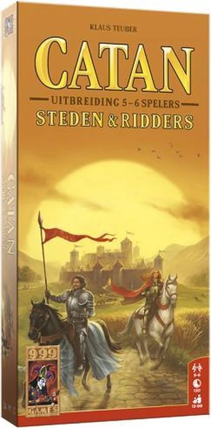 999 Games Catan: Uitbreiding Steden & Ridders 5/6 Spelers Bordspel 5 999 Games Catan: Uitbreiding Steden & Ridders 5/6 Spelers Bordspel - Afbeelding 5
