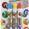 Grafix 3x Bingo Stiften/markers - Blauw - Geel - Rood - Bingo Dabbers