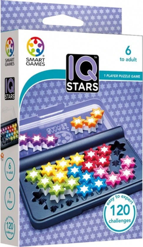 SmartGames - IQ Stars - 120 Opdrachten - Denkspel 1 SmartGames - IQ Stars - 120 Opdrachten - Denkspel