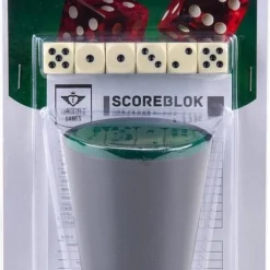 Longfield Darts Dobbelsteenset - Scoreblok - 6 Dobbelstenen