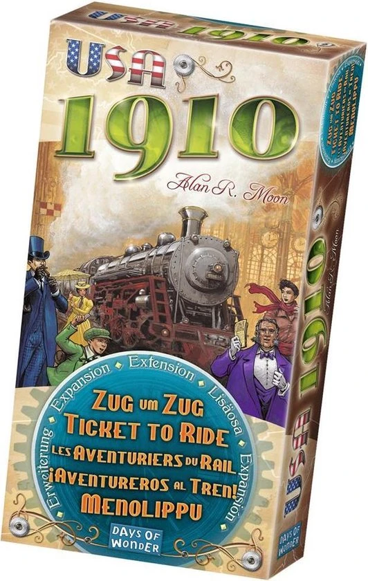 Days Of Wonder Ticket To Ride USA 1910 - Uitbreiding - Bordspel 1 Days Of Wonder Ticket To Ride USA 1910 - Uitbreiding - Bordspel