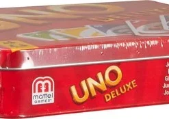UNO Deluxe - Mattel Games - Kaartspel 23 UNO Deluxe - Mattel Games - Kaartspel -Spellen-voor-volwassenen Verkoop 550x174