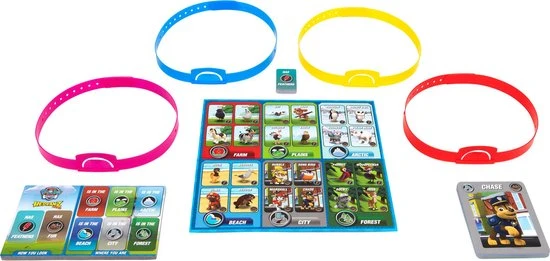 PAW Patrol - Pup - Bordspel - HedBanz Junior - Vragenspel - Nederlands-Frans Editie 2 PAW Patrol - Pup - Bordspel - HedBanz Junior - Vragenspel - Nederlands-Frans Editie - Afbeelding 2