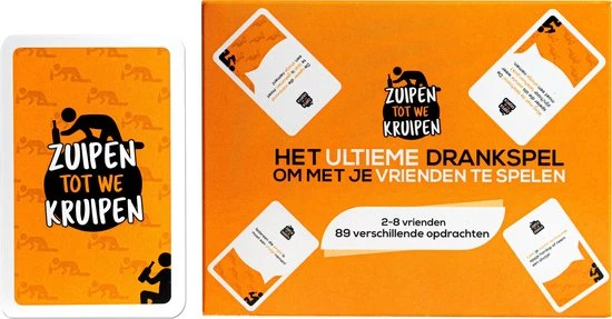 Zuipen Tot We Kruipen® - Drankspel - NIEUWE EDITIE - 99 Opdrachten - Kaartspel - Speelkaarten 7 Zuipen Tot We Kruipen® - Drankspel - NIEUWE EDITIE - 99 Opdrachten - Kaartspel - Speelkaarten - Afbeelding 7