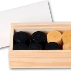 Longfield Darts CHECKERS ASHWOOD BLACK/NATURAL - DIAMETER 32 MM -Spellen-voor-volwassenen Verkoop 550x288 2