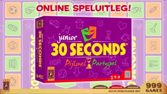999 Games 30 Seconds Junior Bordspel 2 999 Games 30 Seconds Junior Bordspel - Afbeelding 2
