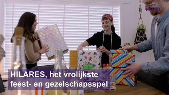 Hilares - Hilarisch Cadeau Spel - Pakjesspel - Sinterklaasspel - Nederlandstalig 2 Hilares - Hilarisch Cadeau Spel - Pakjesspel - Sinterklaasspel - Nederlandstalig - Afbeelding 2