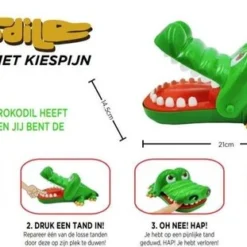 Daily Playground Bijtende Krokodil - Groot Krokodil Met Kiespijn Krokodil - Gezelschapsspel - Drank Spelletjes - Shot Spel - Drankspel - Gezelschapsspel Voor Volwassenen - Sinterklaas - Cadeau -Spellen-voor-volwassenen Verkoop 550x311 9