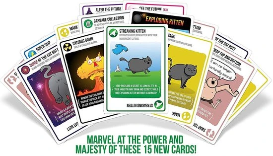 Exploding Kittens Streaking Kittens Uitbreiding - Engelstalig Kaartspel 4 Exploding Kittens Streaking Kittens Uitbreiding - Engelstalig Kaartspel - Afbeelding 4