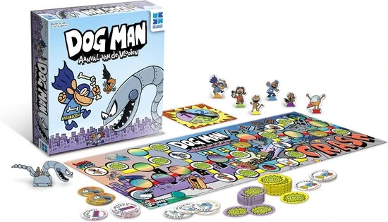 Megableu Dog Man: Aanval Van De VLOOIEN - Bordspellen - Gezelschapsspel Voor Familie - Gebaseerd Op De Dog Man Boekenreeks Van Dav Pilkey 6 Megableu Dog Man: Aanval Van De VLOOIEN - Bordspellen - Gezelschapsspel Voor Familie - Gebaseerd Op De Dog Man Boekenreeks Van Dav Pilkey - Afbeelding 6