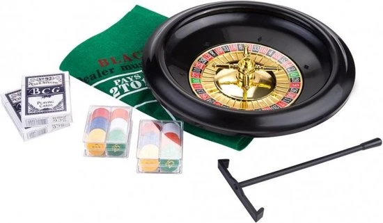 Engelhart Roulette En Blackjack Set - 30cm 2 Engelhart Roulette En Blackjack Set - 30cm - Afbeelding 2