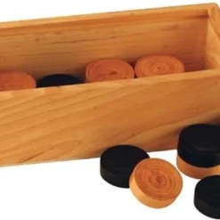 Longfield Darts CHECKERS ASHWOOD BLACK/NATURAL - DIAMETER 32 MM -Spellen-voor-volwassenen Verkoop 550x352 8