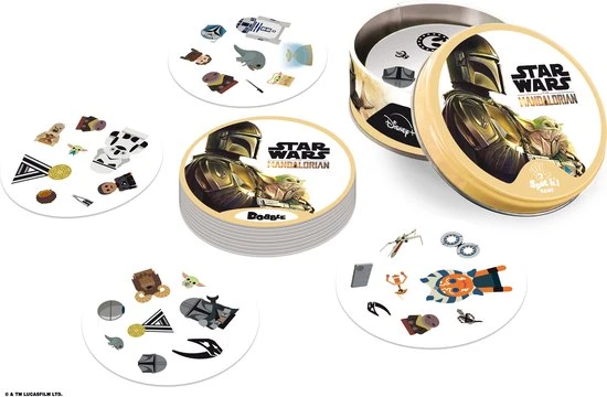 Zygomatic Board Game Studio Dobble Star Wars The Mandalorian - Kaartspel 7 Zygomatic Board Game Studio Dobble Star Wars The Mandalorian - Kaartspel - Afbeelding 7