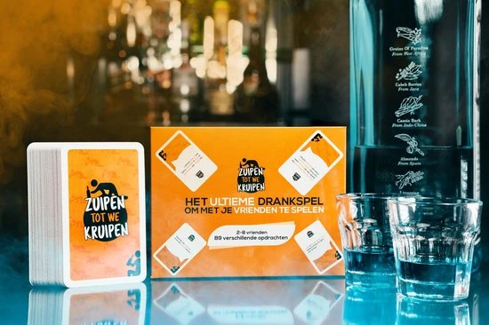 Zuipen Tot We Kruipen® - Drankspel - NIEUWE EDITIE - 99 Opdrachten - Kaartspel - Speelkaarten 4 Zuipen Tot We Kruipen® - Drankspel - NIEUWE EDITIE - 99 Opdrachten - Kaartspel - Speelkaarten - Afbeelding 4