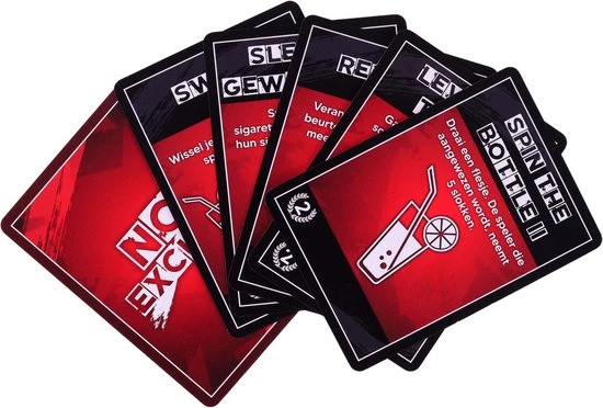 NX Party - NO EXCUSE - Drankspel - Nederlandstalig - Spelletjes Voor Volwassenen - Drank Spelletjes - Kaartspel 2 NX Party - NO EXCUSE - Drankspel - Nederlandstalig - Spelletjes Voor Volwassenen - Drank Spelletjes - Kaartspel - Afbeelding 2