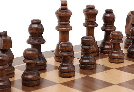 Merkloos Luxe Schaakbord Met Schaakstukken - Schaakset - Schaakspel - Magnetisch - Opklapbaar - 29 X 29 Cm 2 Merkloos Luxe Schaakbord Met Schaakstukken - Schaakset - Schaakspel - Magnetisch - Opklapbaar - 29 X 29 Cm - Afbeelding 2