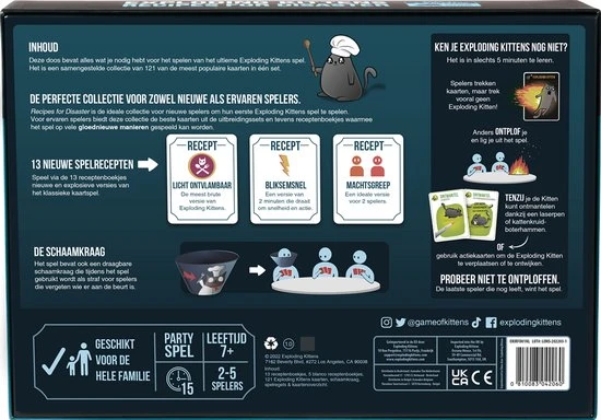 Exploding Kittens Exploding Kitten Recipes For Disaster - Kaartspel (Nederlandstalig) 2 Exploding Kittens Exploding Kitten Recipes For Disaster - Kaartspel (Nederlandstalig) - Afbeelding 2
