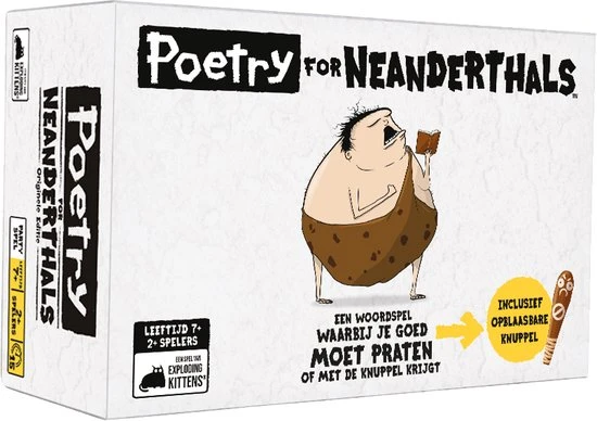 Exploding Kittens Poetry For Neanderthals - Nederlandstalig Kaartspel 7 Exploding Kittens Poetry For Neanderthals - Nederlandstalig Kaartspel - Afbeelding 7