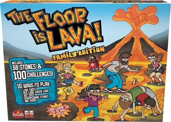Goliath De Vloer Is Lava: Familie Editie - Actiespel - Het Lava-springspel Voor De Hele Familie! 3 Goliath De Vloer Is Lava: Familie Editie - Actiespel - Het Lava-springspel Voor De Hele Familie! - Afbeelding 3