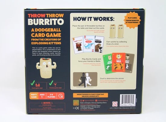 Exploding Kittens Throw Throw Burrito - Engelstalig Kaartspel 6 Exploding Kittens Throw Throw Burrito - Engelstalig Kaartspel - Afbeelding 6