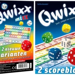 Merkloos Spellenbundel - 2 Stuks - Dobbelspel - Qwixx Mixx & 2 Extra Scoreblocks