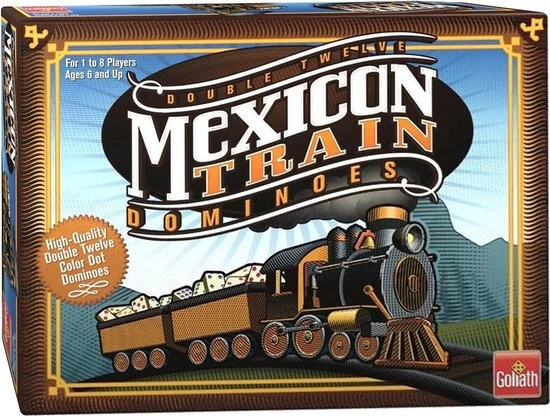 Goliath Mexican Train Dominoes - Actiespel - Domino 6 Goliath Mexican Train Dominoes - Actiespel - Domino - Afbeelding 6
