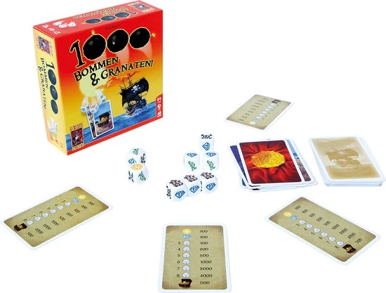 999 Games 1000 Bommen & Granaten! Dobbelspel 12 999 Games 1000 Bommen & Granaten! Dobbelspel - Afbeelding 12