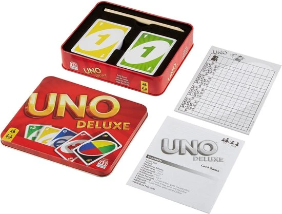 UNO Deluxe - Mattel Games - Kaartspel 2 UNO Deluxe - Mattel Games - Kaartspel - Afbeelding 2