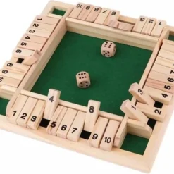 Allernieuwste Shut The Box - Dobbelspel - 1 - 4 Spelers - Houten Bordspel - Drankspel - Denkspel - Gezelschapsspel Voor Volwassenen En Kinderen -Spellen-voor-volwassenen Verkoop 550x418 1