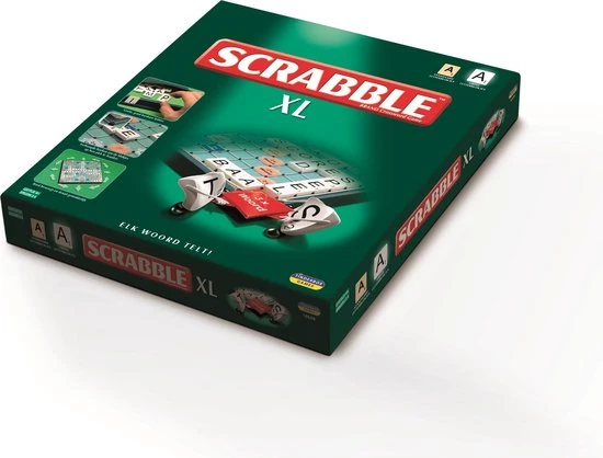 Megableu Scrabble XL - Bordspellen - Gezelschapsspel Voor Familie - Extra Grote Letters En Met Tilelock-systeem 1 Megableu Scrabble XL - Bordspellen - Gezelschapsspel Voor Familie - Extra Grote Letters En Met Tilelock-systeem