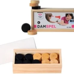 Longfield Darts CHECKERS ASHWOOD BLACK/NATURAL - DIAMETER 32 MM -Spellen-voor-volwassenen Verkoop 550x438 7