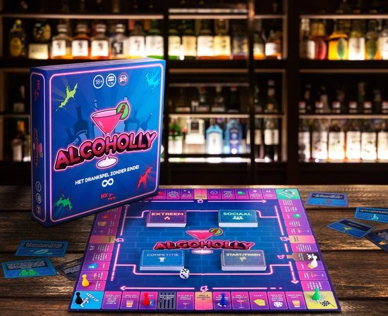 NX Party - ALCOHOLLY - Drankspel - Nederlandstalig - Bordspel - Spelletjes Voor Volwassenen - Drank Spelletjes 3 NX Party - ALCOHOLLY - Drankspel - Nederlandstalig - Bordspel - Spelletjes Voor Volwassenen - Drank Spelletjes - Afbeelding 3