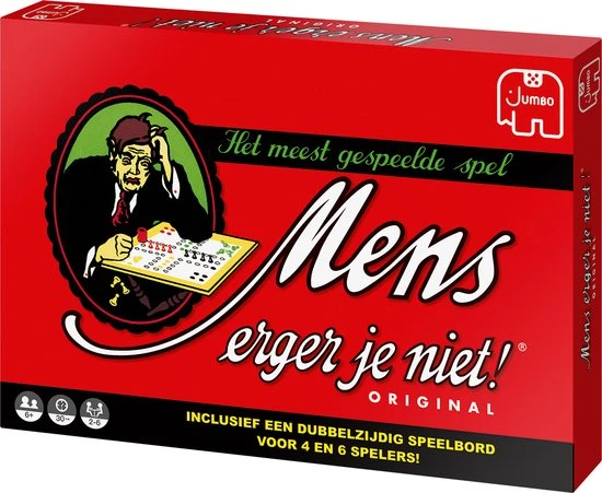 Jumbo Mens Erger Je Niet! - Bordspel 8 Jumbo Mens Erger Je Niet! - Bordspel - Afbeelding 8