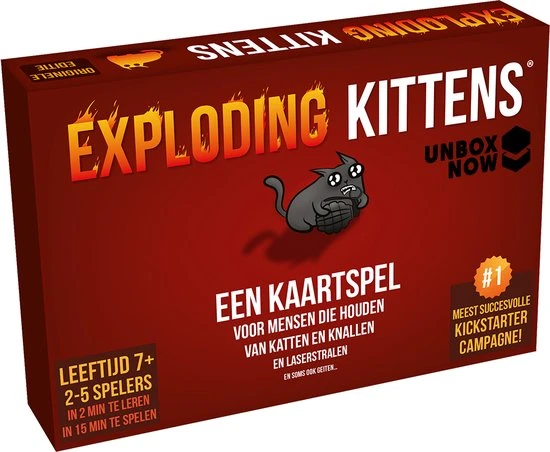Exploding Kittens Originele Editie - Nederlandstalig Kaartspel 7 Exploding Kittens Originele Editie - Nederlandstalig Kaartspel - Afbeelding 7