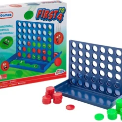 Grafix 4 Op Een Rij | Gezelschapsspel Voor Kinderen & Volwassenen | Denkspel | Klassiek Bordspel Voor In De Speelkast