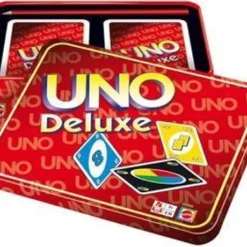 UNO Deluxe - Mattel Games - Kaartspel 27 UNO Deluxe - Mattel Games - Kaartspel -Spellen-voor-volwassenen Verkoop 550x460 3