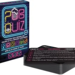 Merkloos Pubquiz #1 (nieuwe Vragen 2022 !) - Kaartspel - Pocketformaat Trivia Quiz / Quizspel Voor In De Kroeg, Thuis Of Onderweg / Cadeau (198 Vragen !) - Black Friday Deal - Schoencadeautje Of In Kerstpakket