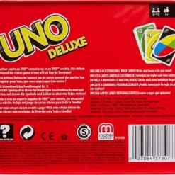 UNO Deluxe - Mattel Games - Kaartspel 25 UNO Deluxe - Mattel Games - Kaartspel -Spellen-voor-volwassenen Verkoop 550x463 4