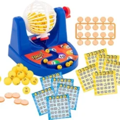 Grafix Bingo Spel | 2 Tot 15 Spelers | Inclusief 35 Bingokaarten | Inclusief 100 Fishes | Spelletjesavond | Feestavond