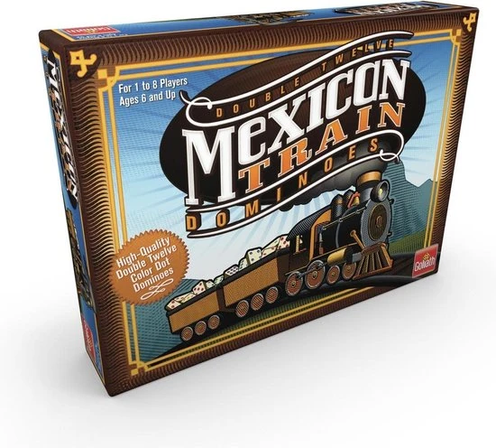 Goliath Mexican Train Dominoes - Actiespel - Domino 1 Goliath Mexican Train Dominoes - Actiespel - Domino