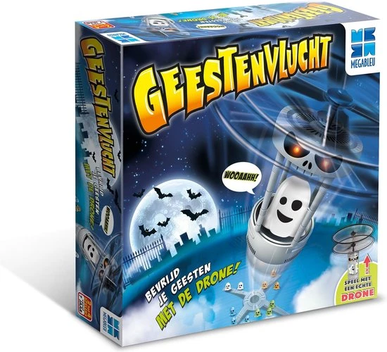 Megableu Geestenvlucht - Gezelschapspel - Spelletjes Voor Kinderen - Inclusief Chte Drone 9 Megableu Geestenvlucht - Gezelschapspel - Spelletjes Voor Kinderen - Inclusief Chte Drone - Afbeelding 9