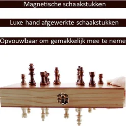 Merkloos Luxe Schaakbord Met Schaakstukken - Schaakset - Schaakspel - Magnetisch - Opklapbaar - 29 X 29 Cm 13 Merkloos Luxe Schaakbord Met Schaakstukken - Schaakset - Schaakspel - Magnetisch - Opklapbaar - 29 X 29 Cm -Spellen-voor-volwassenen Verkoop 550x502 7