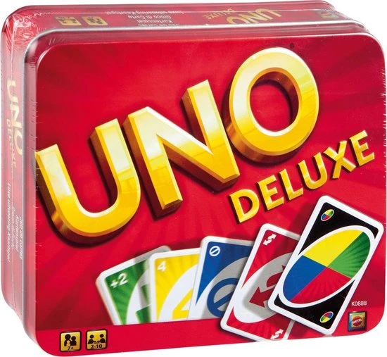 UNO Deluxe - Mattel Games - Kaartspel 3 UNO Deluxe - Mattel Games - Kaartspel - Afbeelding 3