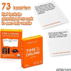 Allerion? Allerion Time To Get Drunk Travel Edition Drankspel Met 73 Kaarten Pocket Drank Spel -Spellen-voor-volwassenen Verkoop 550x510 11