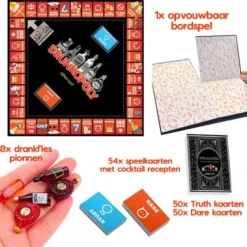 Allerion? Allerion Drunkopoly Time To Get Drunk Drankspel Monopoly Bordspel 8 Personen Inclusief Cocktail Speelkaarten -Spellen-voor-volwassenen Verkoop 550x510