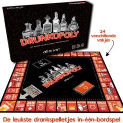Allerion? Allerion Drunkopoly Time To Get Drunk Drankspel Monopoly Bordspel 8 Personen Inclusief Cocktail Speelkaarten -Spellen-voor-volwassenen Verkoop 550x515