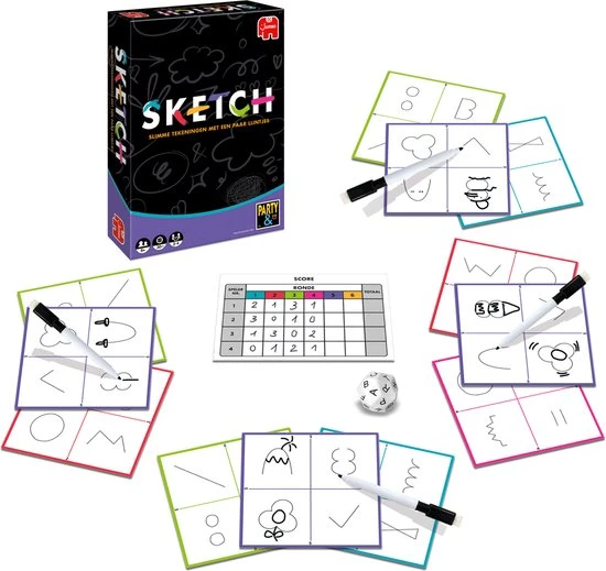 Jumbo Party & Co Sketch - Partyspel - Bordspel 7 Jumbo Party & Co Sketch - Partyspel - Bordspel - Afbeelding 7