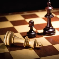 In Round Houten Schaakbord Met Schaakstukken Luxe Schaakspel Hout -Spellen-voor-volwassenen Verkoop 550x522 13