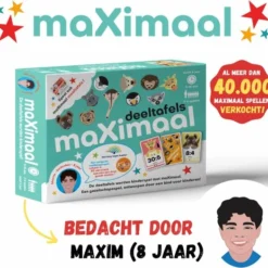 Maximal MaXimaal Deeltafels Deelsommen - Educatief Speelgoed - Rekenen, Tafels En Delen Wordt Kinderspel