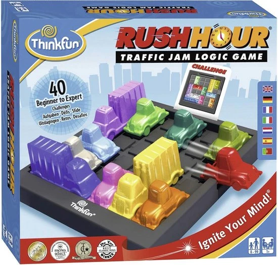 ThinkFun Rush Hour Spel - Breinbreker 12 ThinkFun Rush Hour Spel - Breinbreker - Afbeelding 12